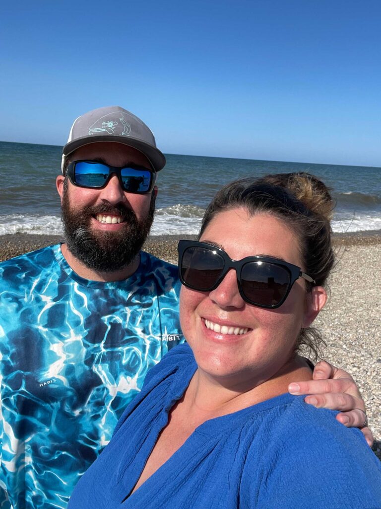 Ruth and Orlando at the beach