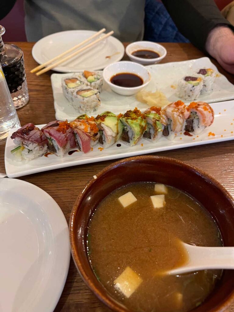 Sushi and Miso Soup